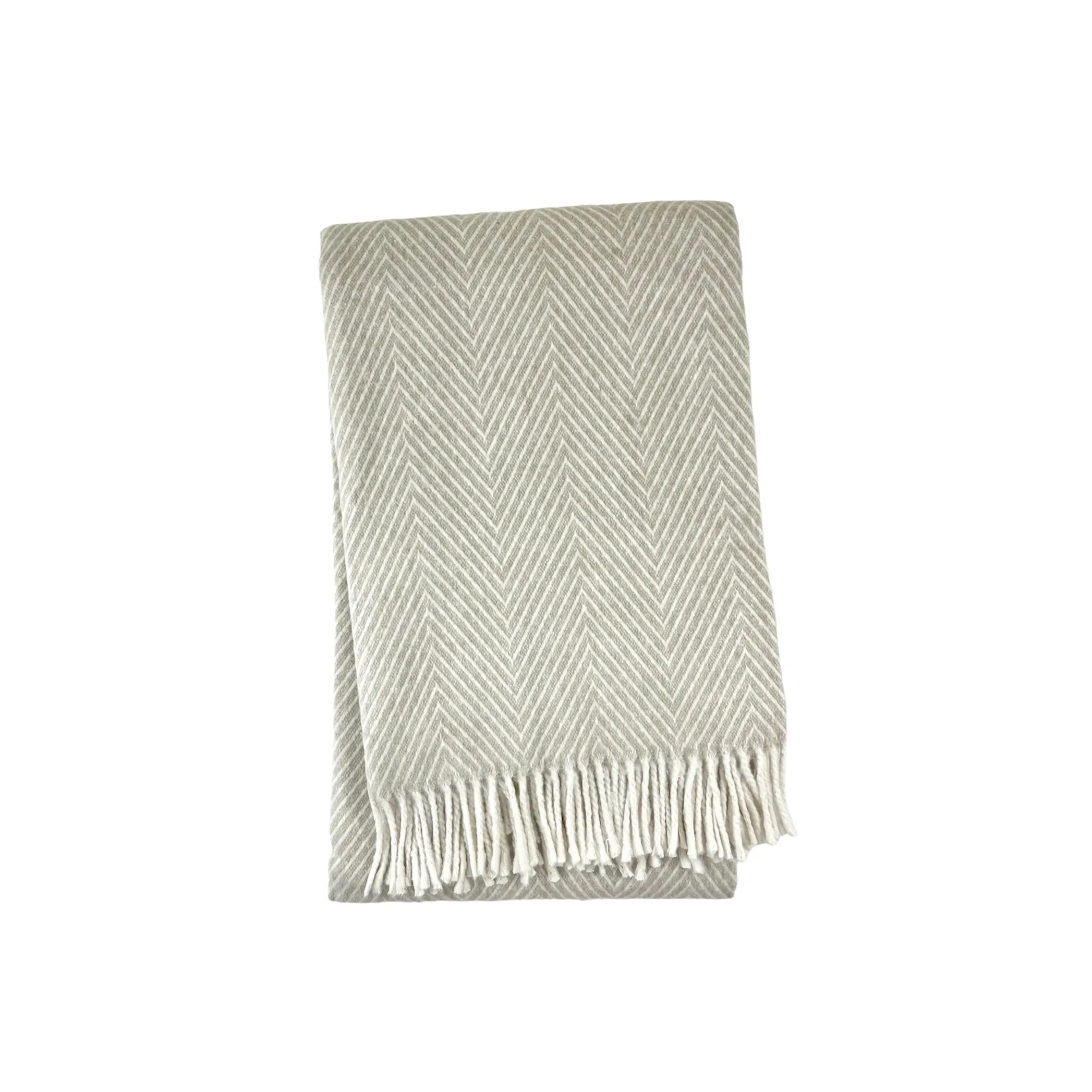532 - Herringbone Recycled Cotton Throw 51" x 67"