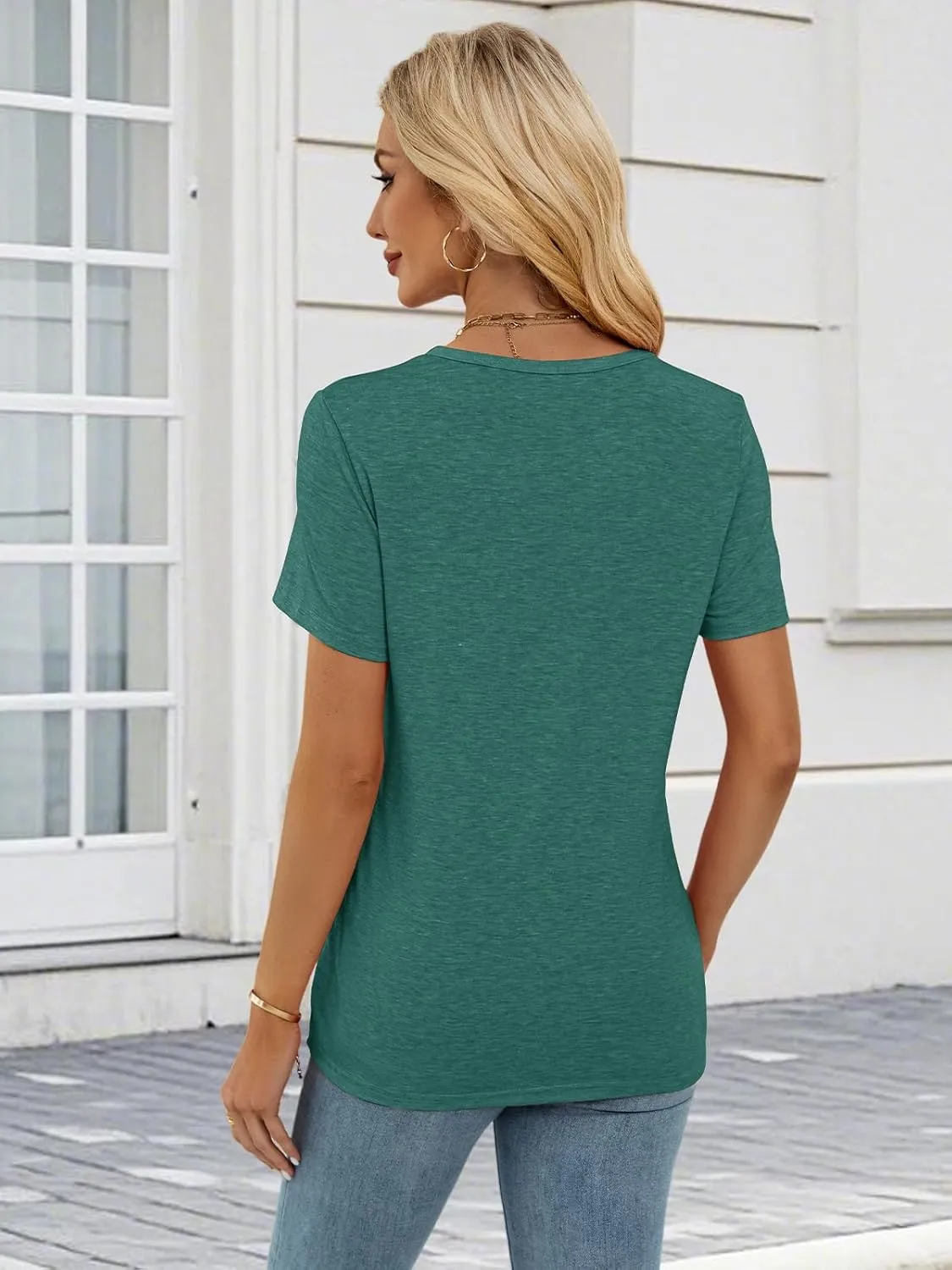 Anbech Short Sleeve Shirts for Women Cute Sunflowers Graphic Tees Loose Summer Tops