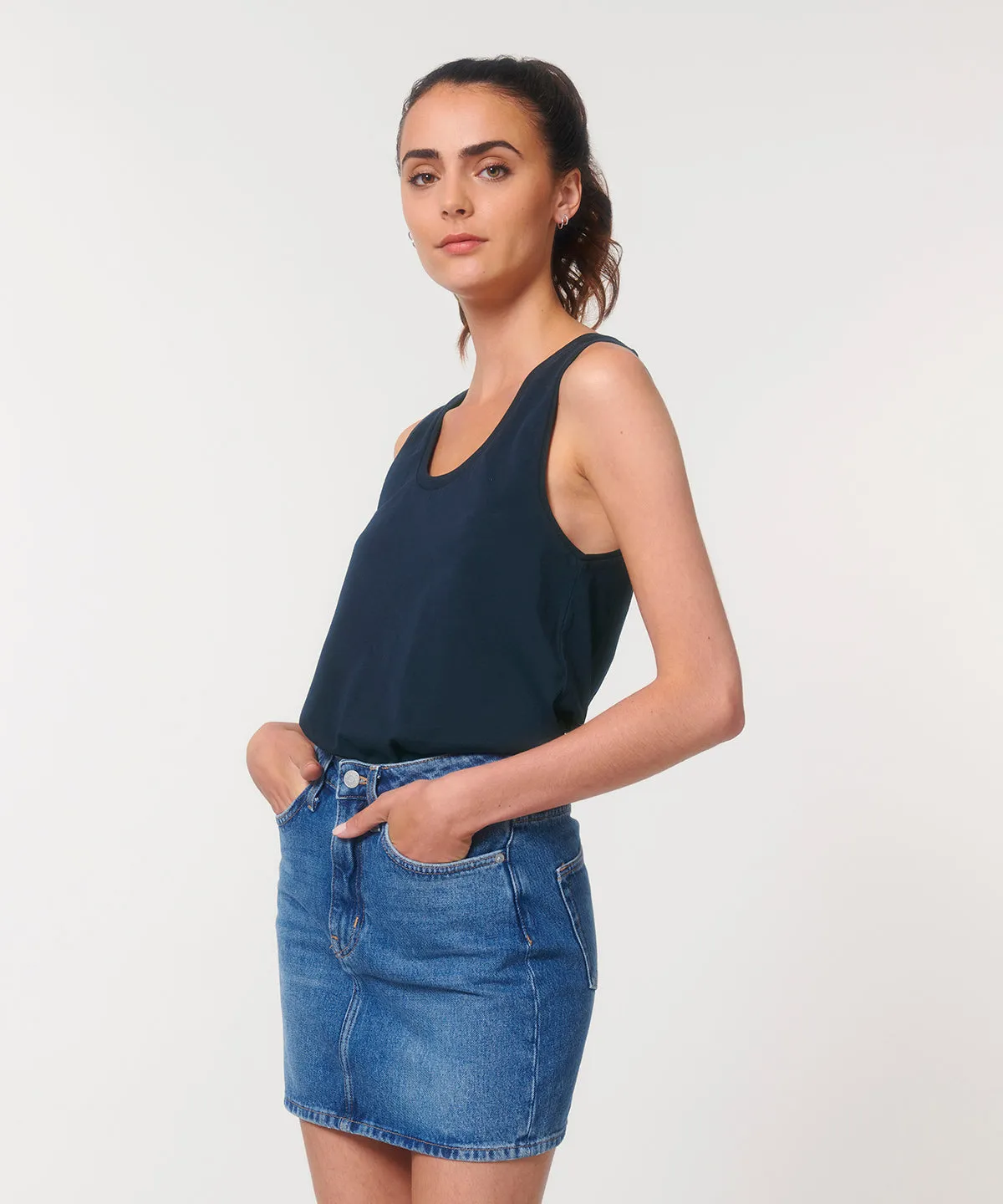 Black - Stella Minter women's medium fit tank top (STTW084)