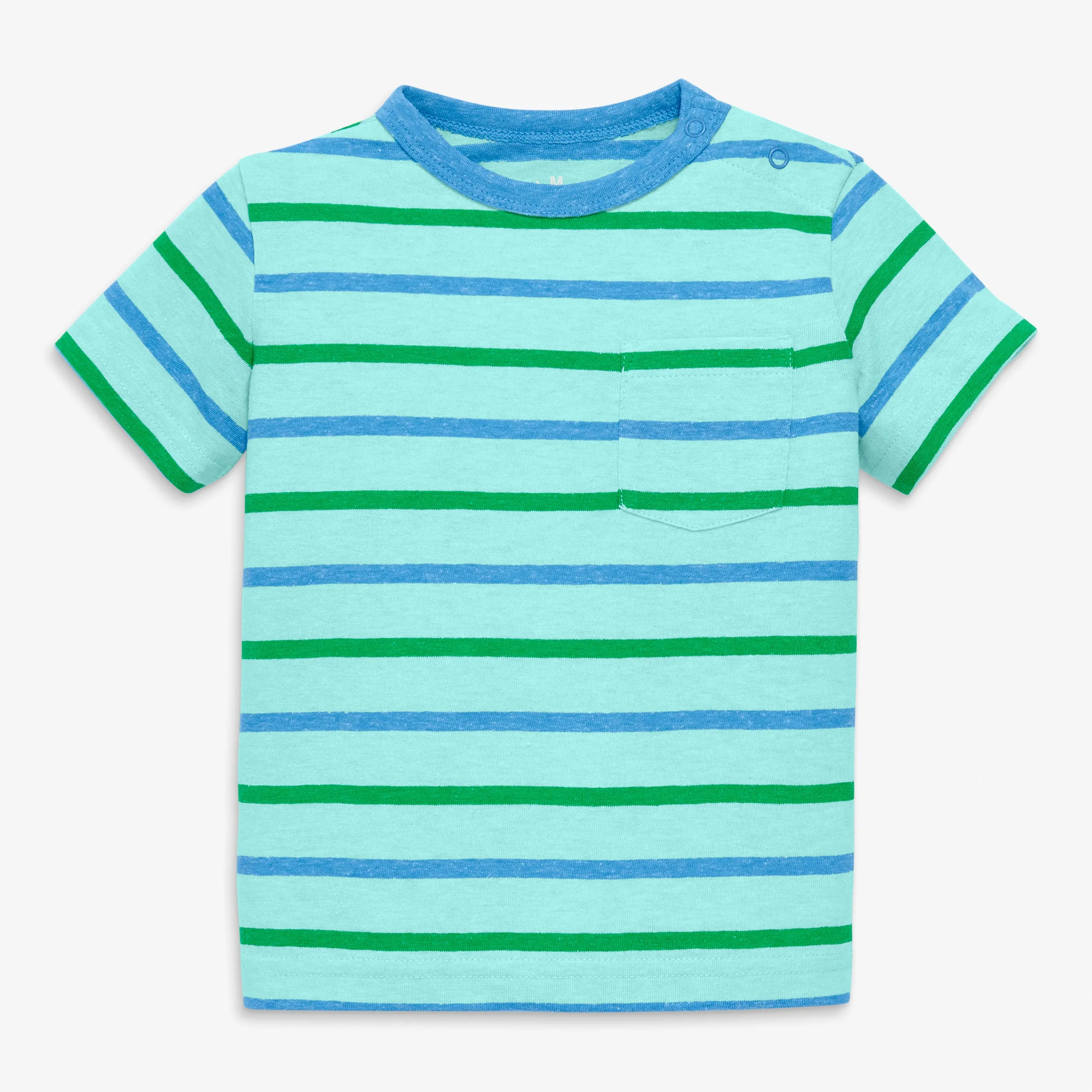 Clearance baby heathered pocket tee in stripe
