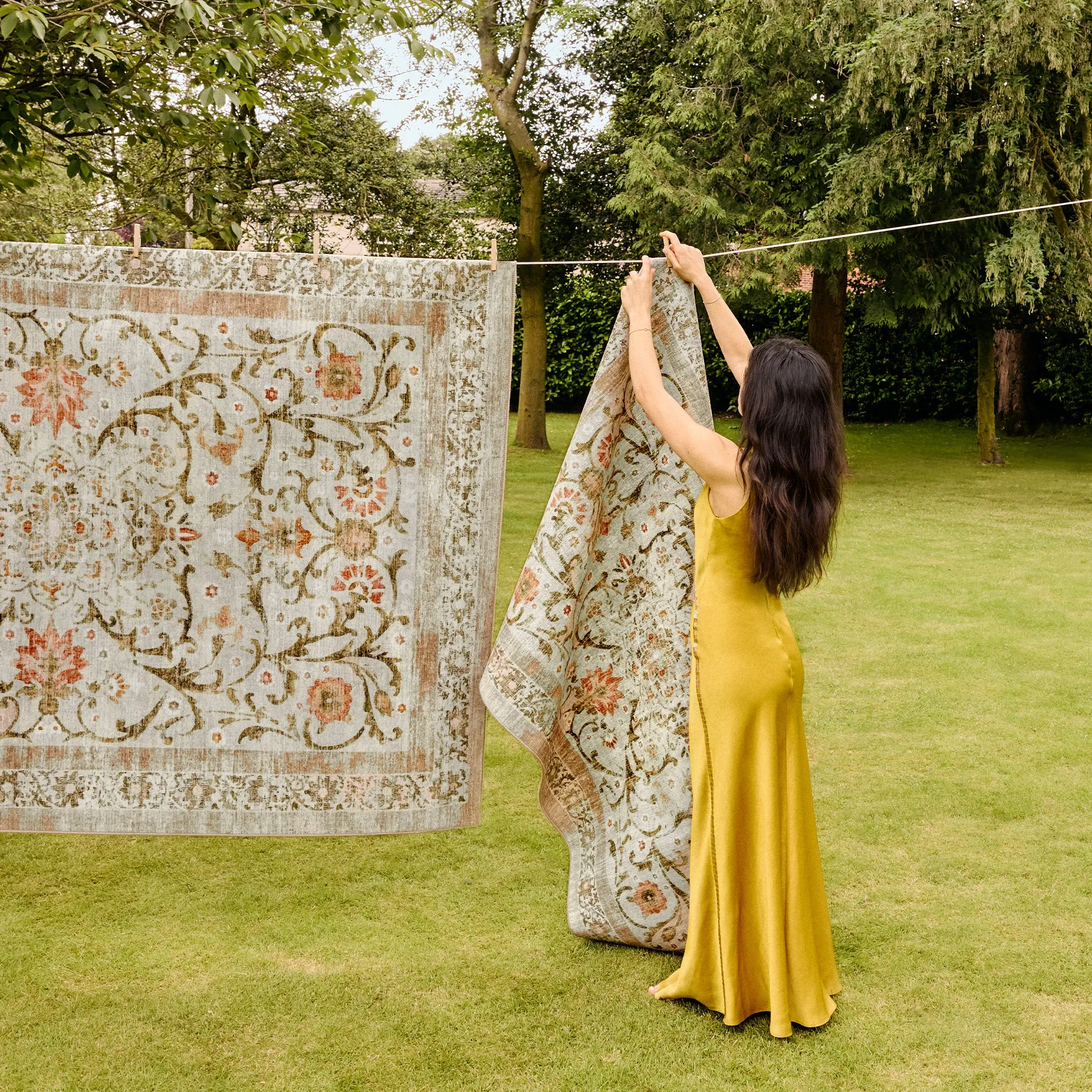 Country Paisley Eco-Washable Rug