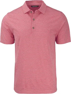 Cutter & Buck Forge Eco Heather Stripe Stretch Recycled Mens Big & Tall Polo