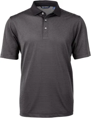 Cutter & Buck Virtue Eco Pique Micro Stripe Recycled Mens Big & Tall Polo