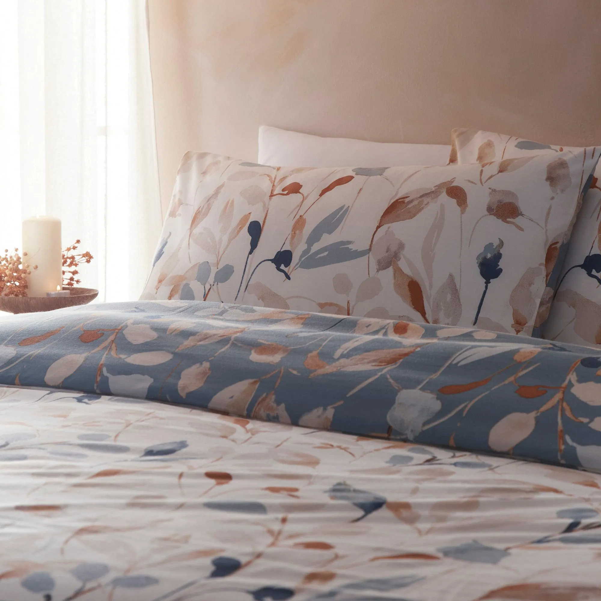 Drift Home Anya Duvet Cover Set - Blue