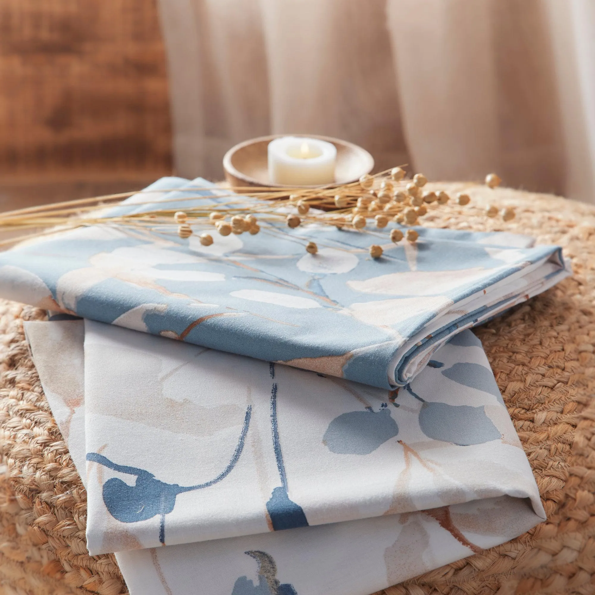 Drift Home Anya Duvet Cover Set - Blue