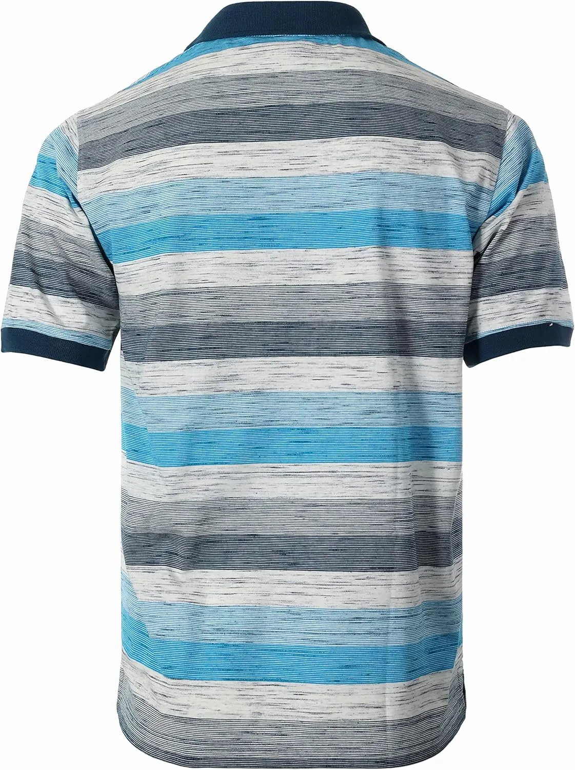 Gioberti Mens Club Stripe Polo Shirt - Short Sleeve, Regular Fit, Yarn Dye