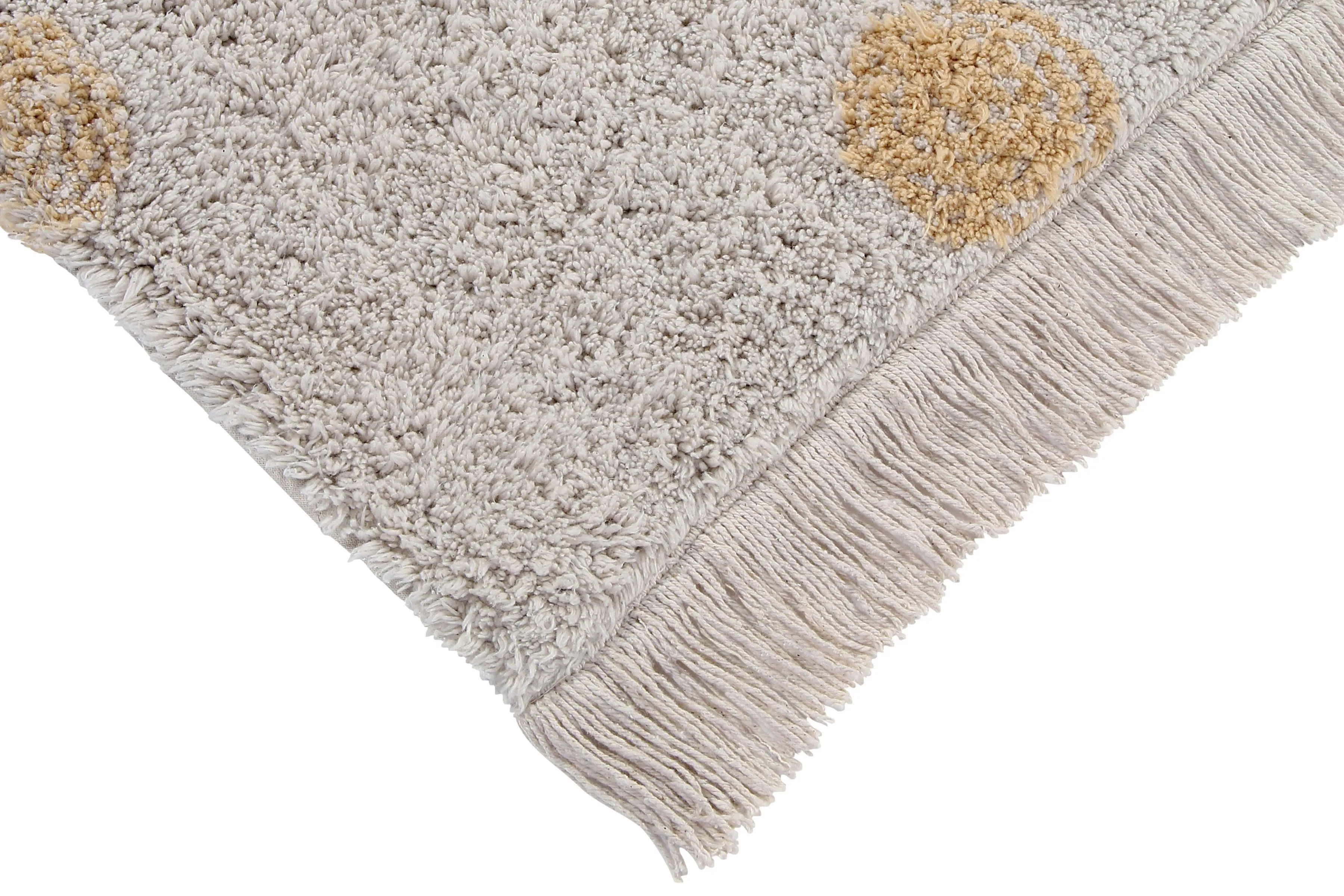 Hippy Dots Washable Rug - Honey
