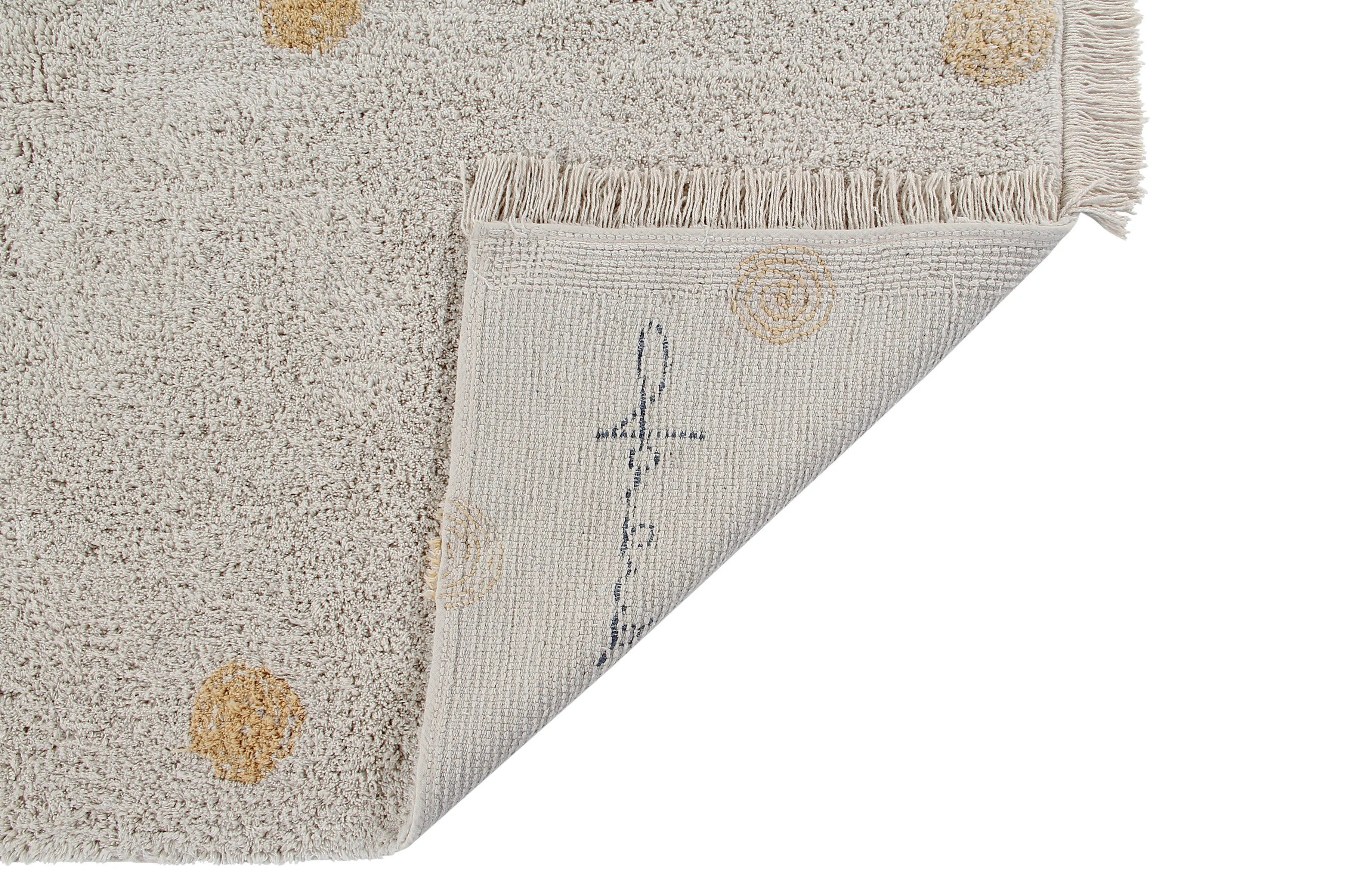 Hippy Dots Washable Rug - Honey