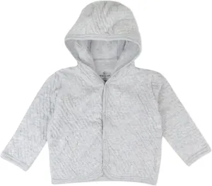 HonestBaby Matelasse Snap-Front Hoodie 100% Organic Cotton Infant Baby Boys, Girls