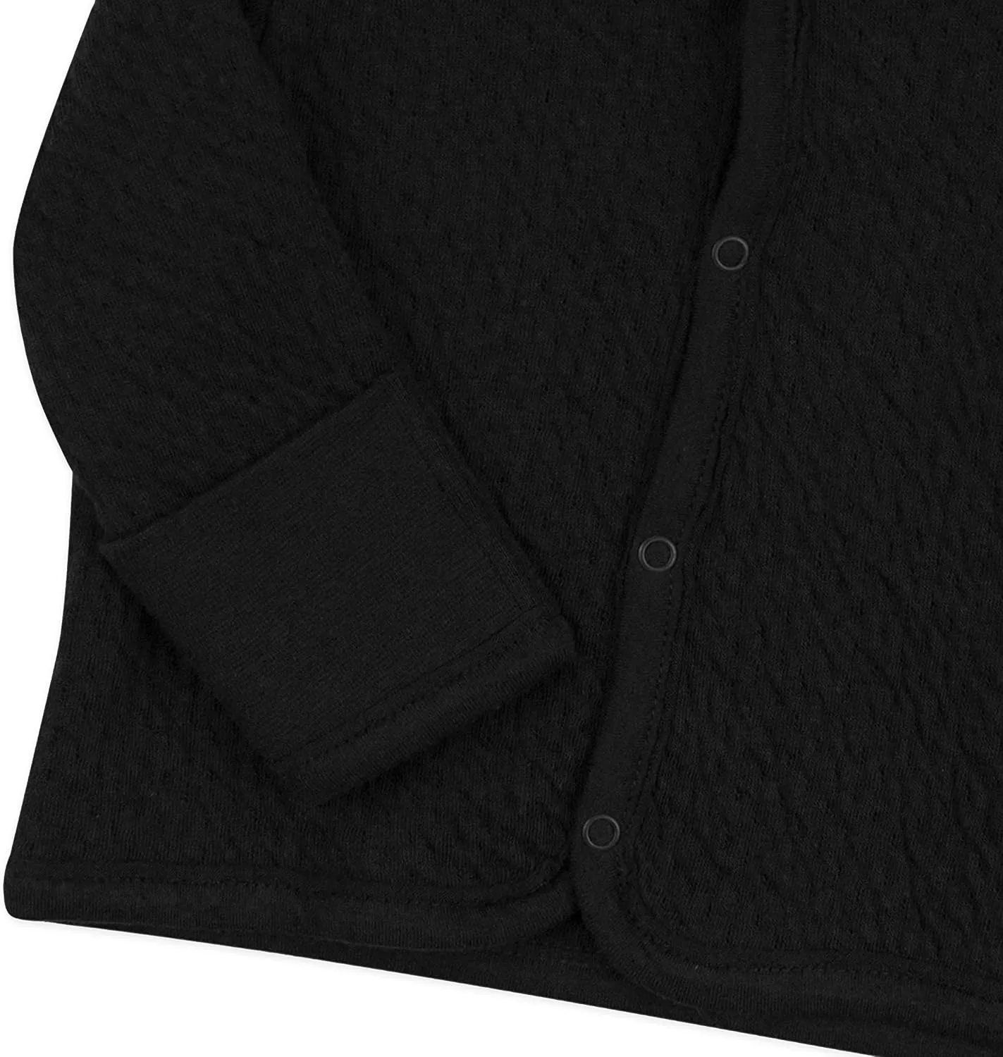 HonestBaby Matelasse Snap-Front Hoodie 100% Organic Cotton Infant Baby Boys, Girls