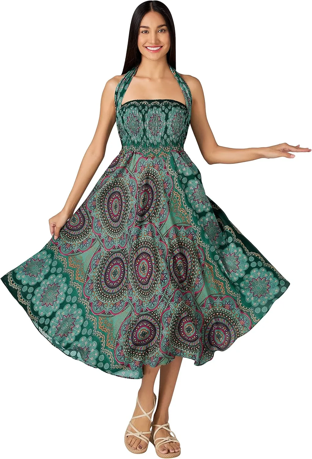 Joob Joob Long Boho Skirts for Women - Bohemian Hippie Maxi Summer Skirt