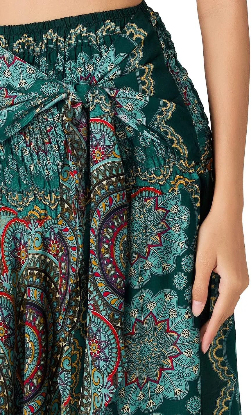 Joob Joob Long Boho Skirts for Women - Bohemian Hippie Maxi Summer Skirt