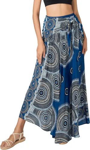 Joob Joob Long Boho Skirts for Women - Bohemian Hippie Maxi Summer Skirt