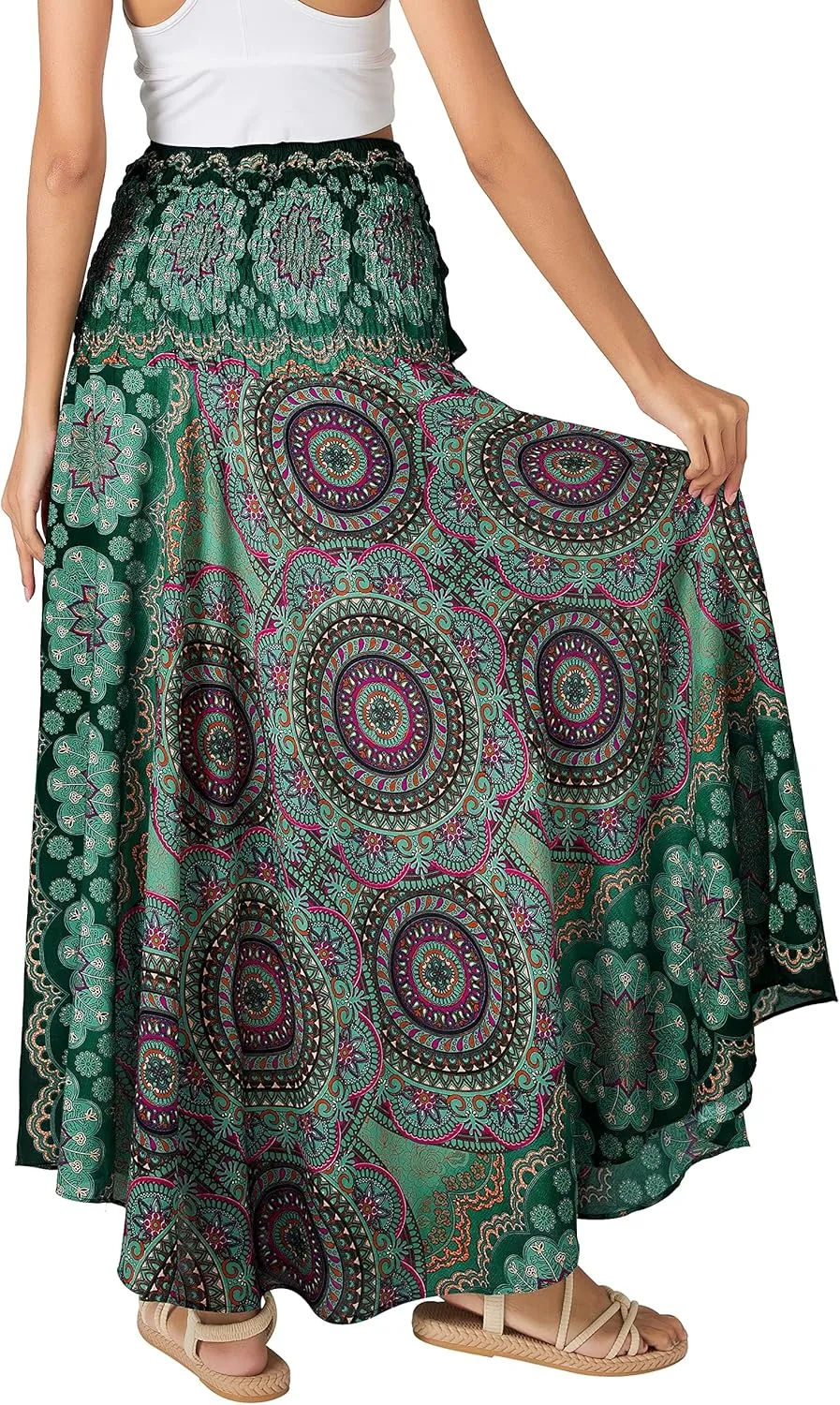Joob Joob Long Boho Skirts for Women - Bohemian Hippie Maxi Summer Skirt