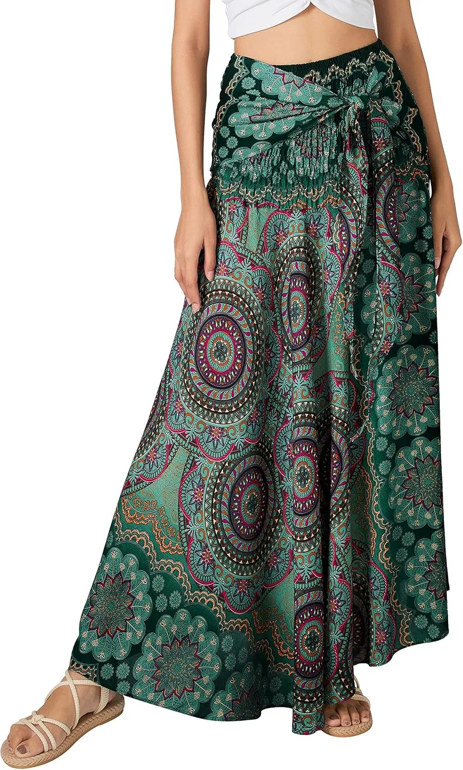 Joob Joob Long Boho Skirts for Women - Bohemian Hippie Maxi Summer Skirt