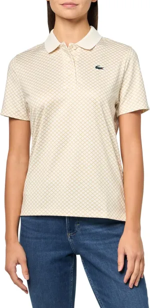 Lacoste Women's Regular Fit Uv Protect Golf Polo Shirt