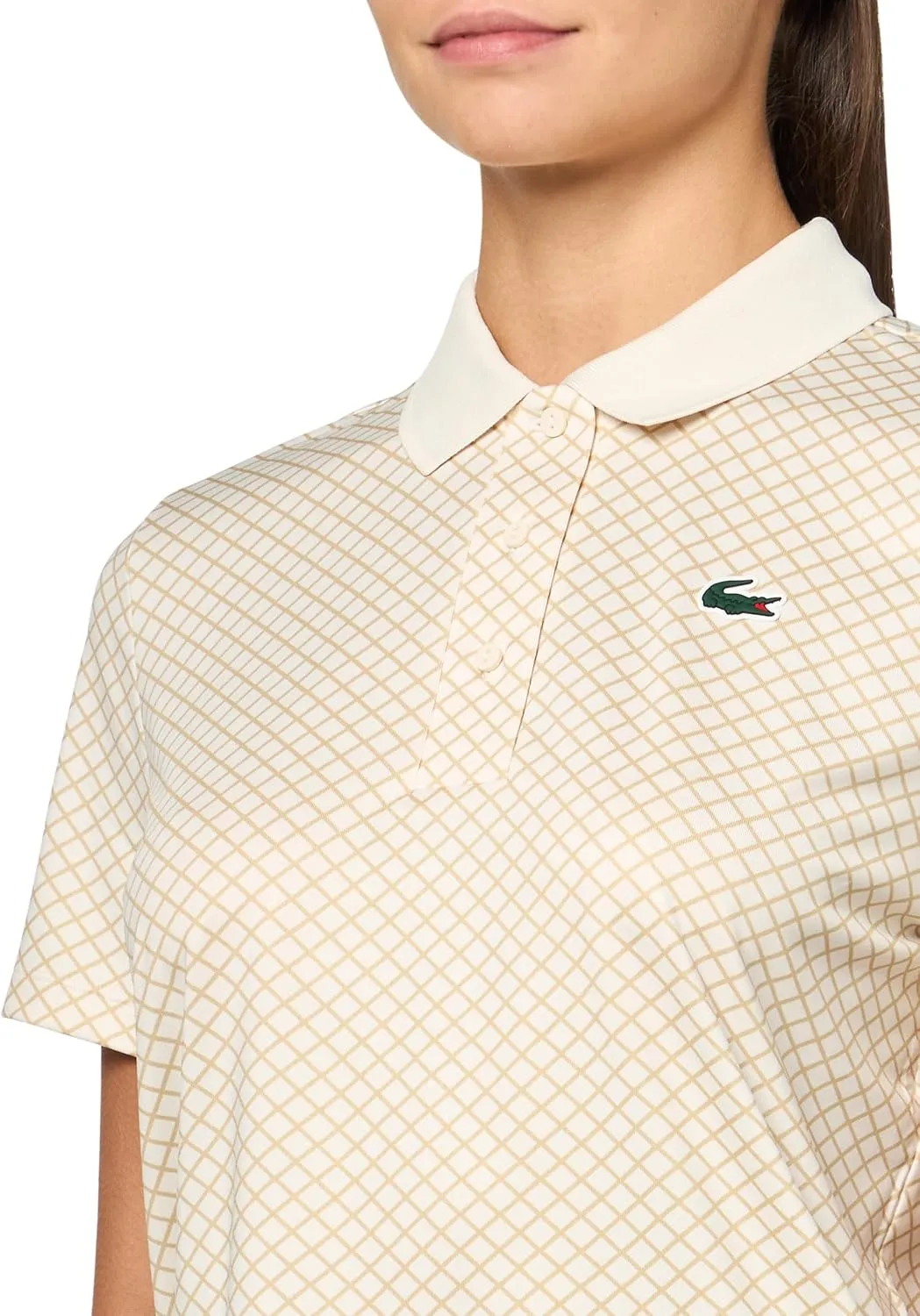 Lacoste Women's Regular Fit Uv Protect Golf Polo Shirt
