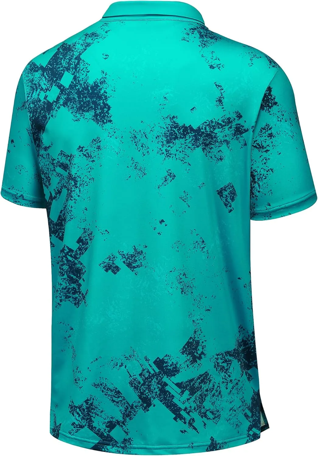 Men's Golf Shirts-Moisture Wicking Dry Fit Performance Recycled Polo Short Sleeve for Bussiness Casual Tennis