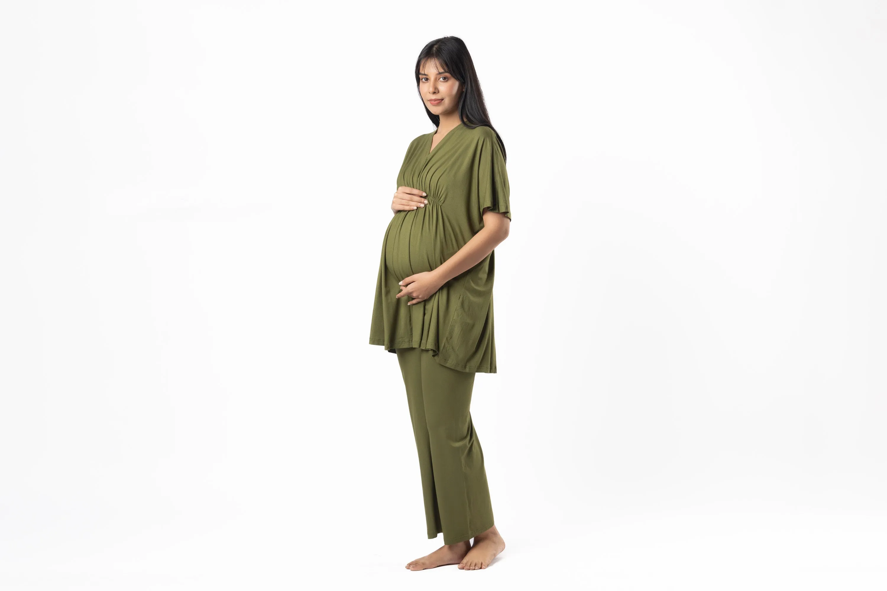 Olive Kaftan Top