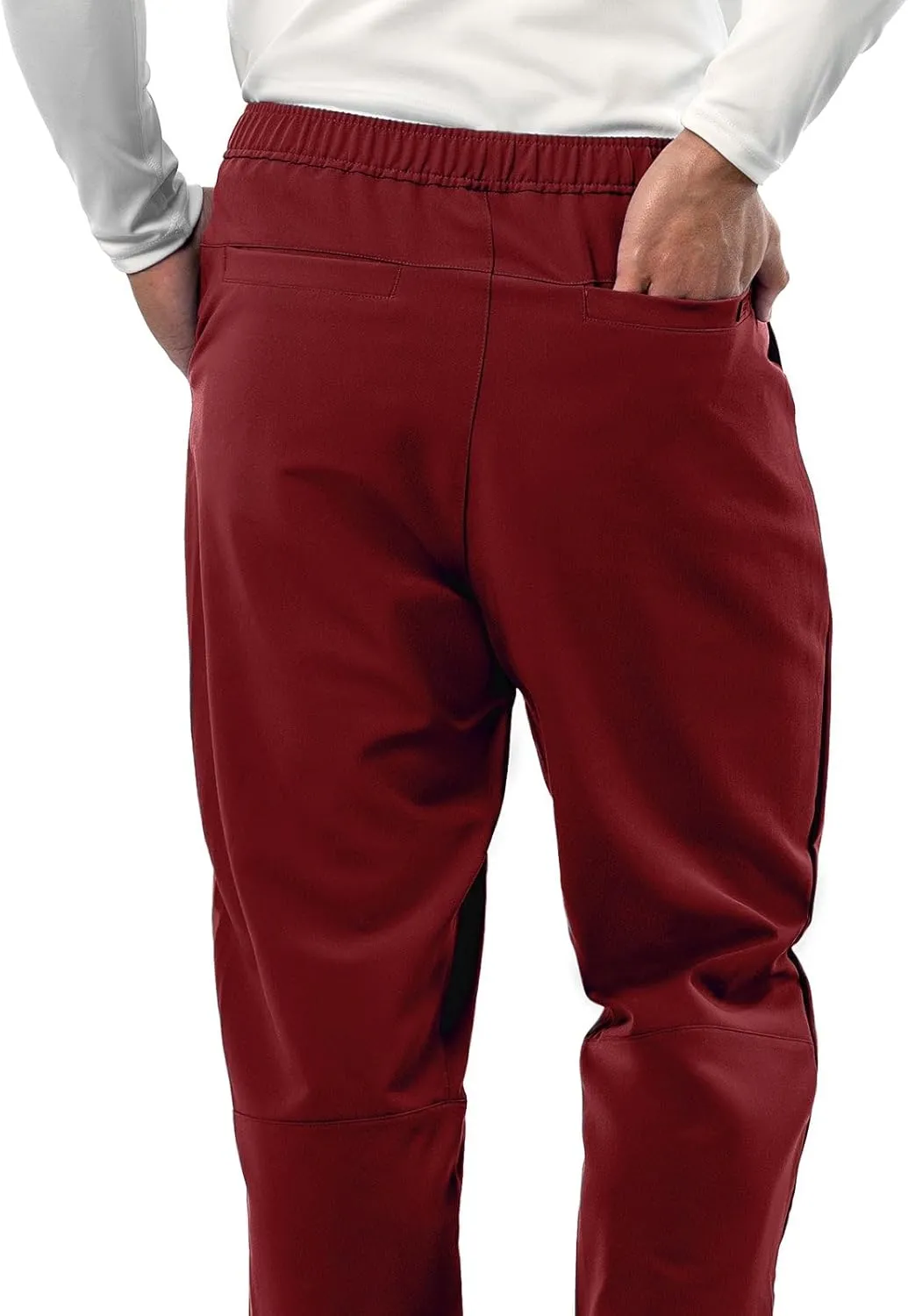 Peelz Mike Fly Front 4-Pocket Jogger Scrub Pants for Men - Soft Stretch Fabric, Mens Scrubs, Slim Fit