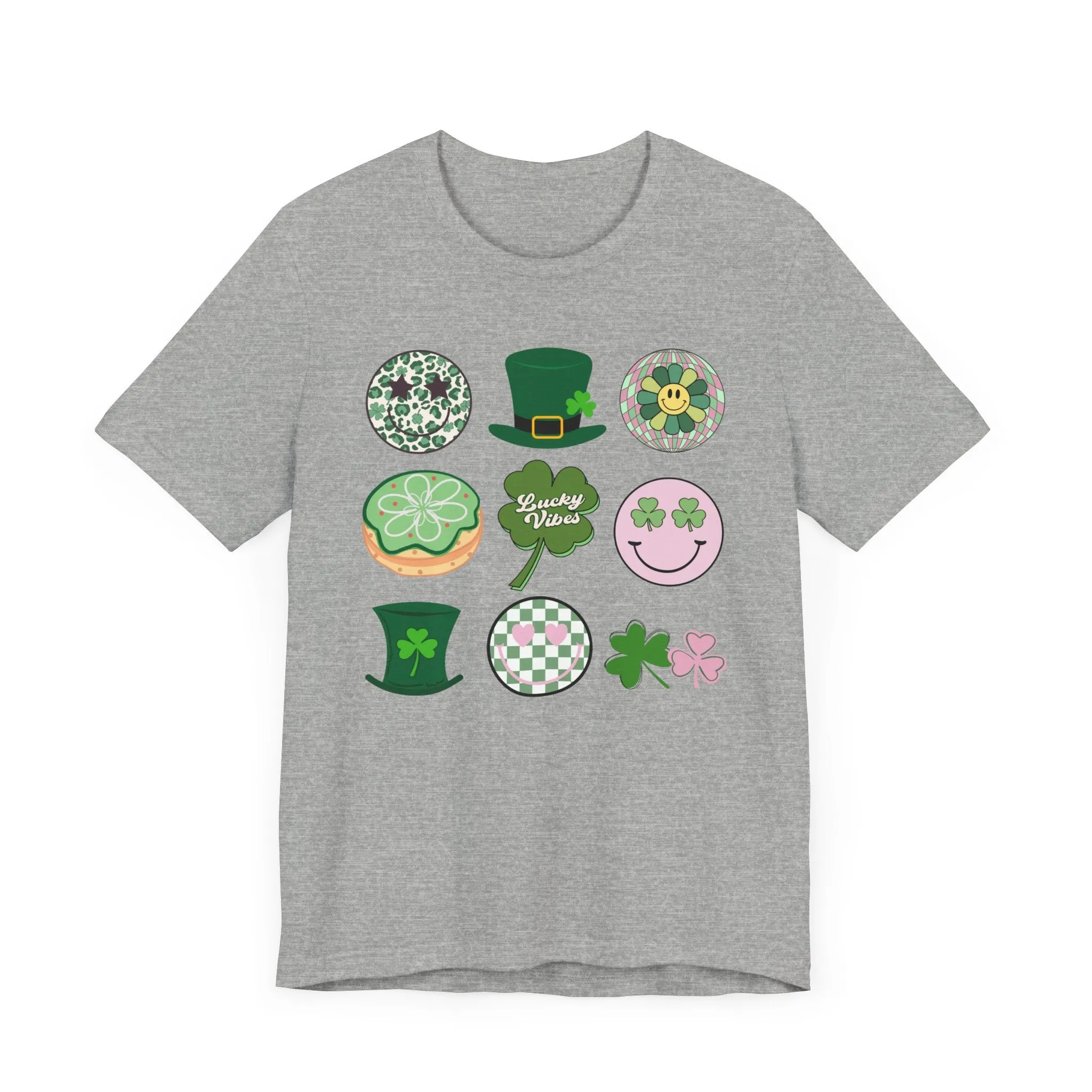 Retro St. Patrick's Day Icons - Unisex Jersey Short Sleeve Tee - Adult T-Shirt