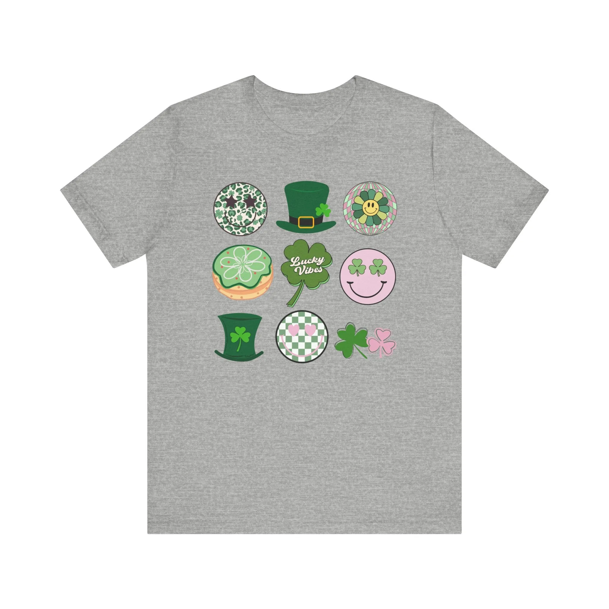 Retro St. Patrick's Day Icons - Unisex Jersey Short Sleeve Tee - Adult T-Shirt