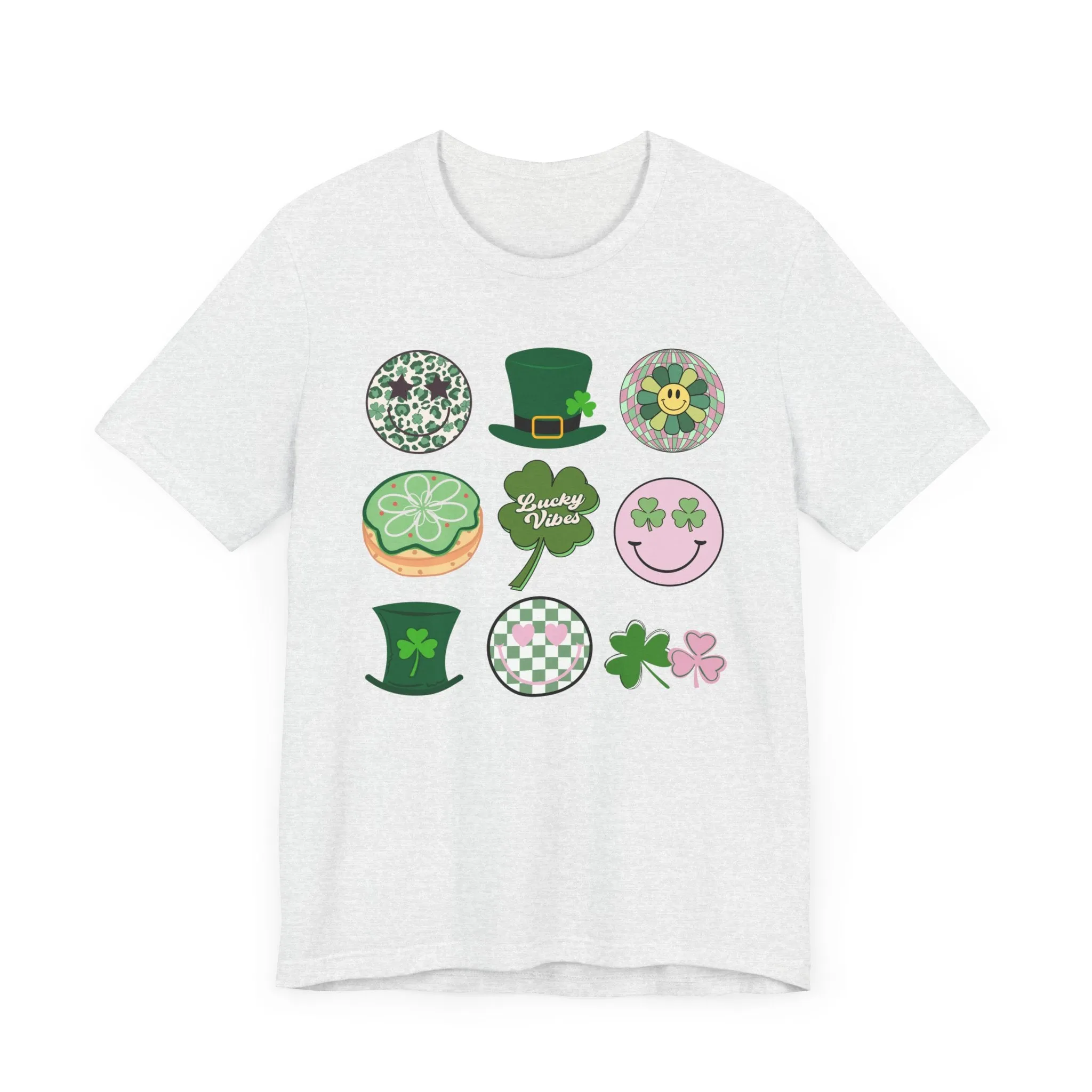 Retro St. Patrick's Day Icons - Unisex Jersey Short Sleeve Tee - Adult T-Shirt