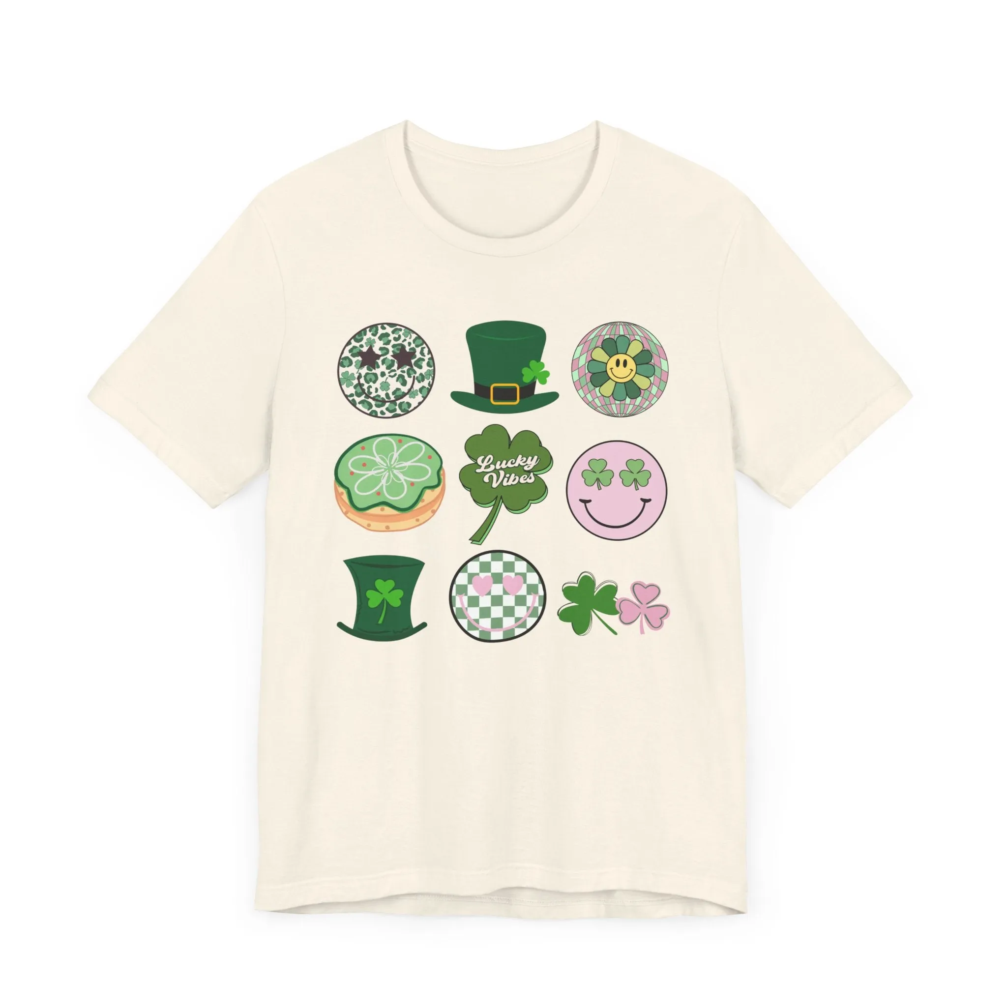 Retro St. Patrick's Day Icons - Unisex Jersey Short Sleeve Tee - Adult T-Shirt