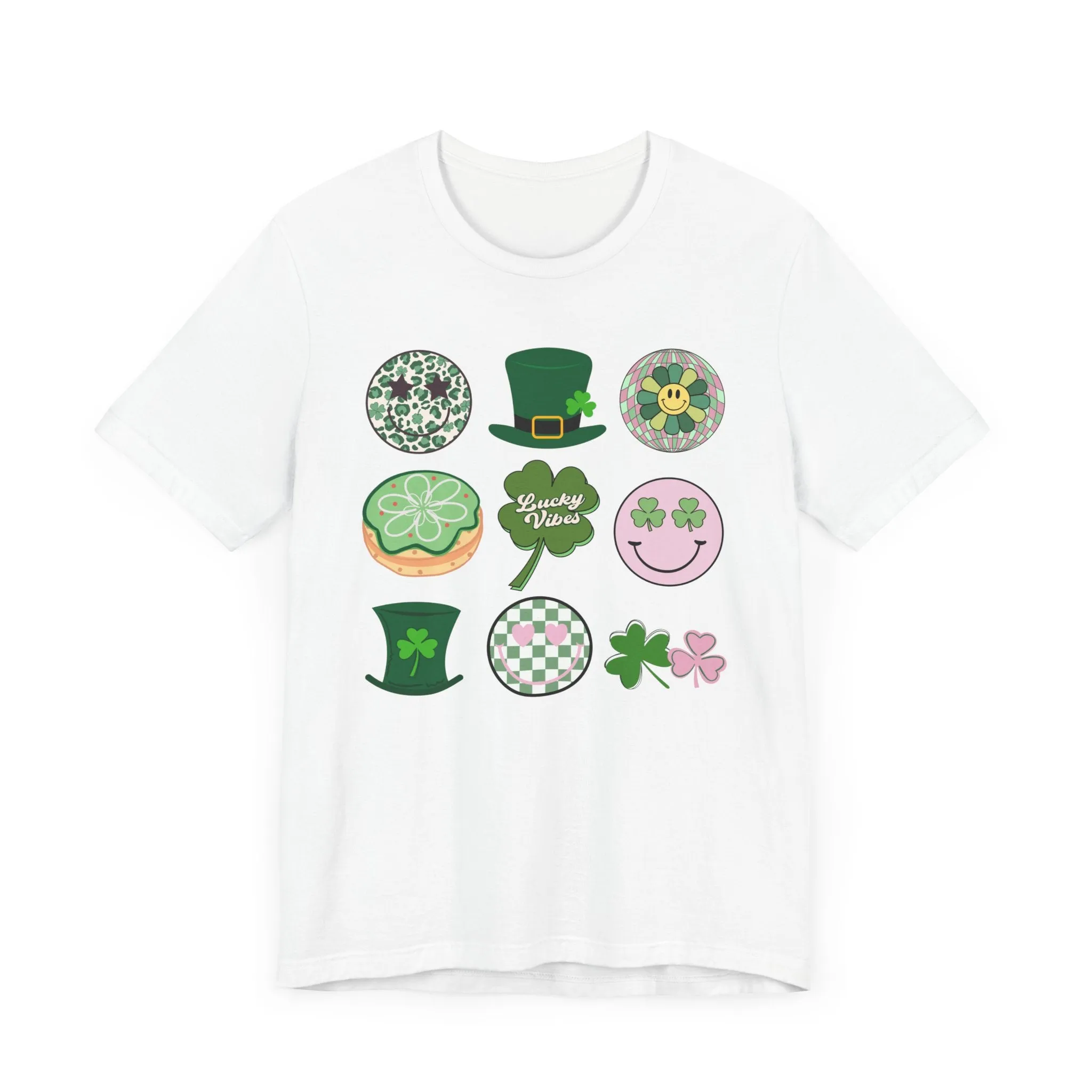 Retro St. Patrick's Day Icons - Unisex Jersey Short Sleeve Tee - Adult T-Shirt