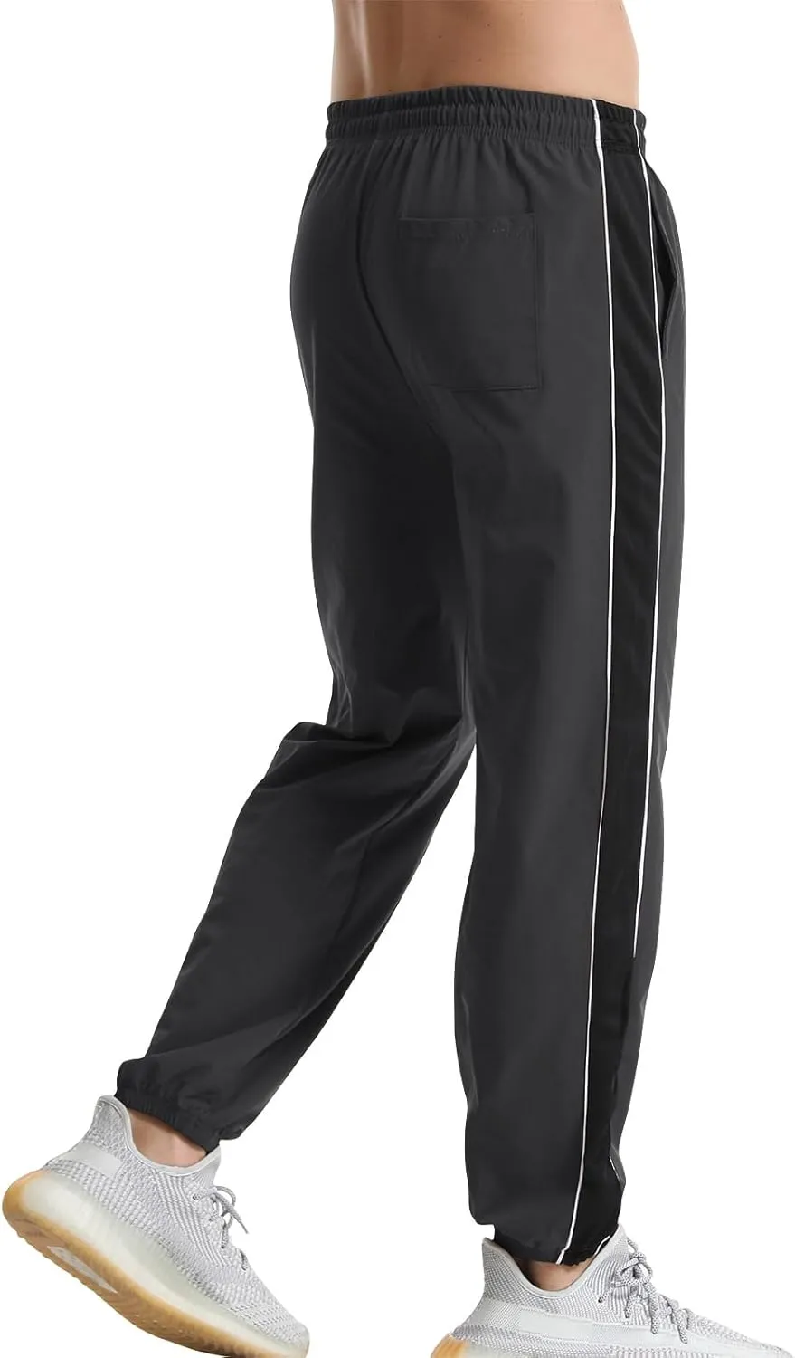 Suwangi Men's Athletic Running Pants Active Lightweight Workout Joggers Quick Dry Gym Loose Fit Sweatpants with Pockets