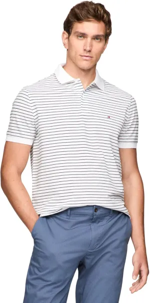 Tommy Hilfiger Men's Short Sleeve Casual Dri Polo Shirts in Regular Fit with Moisture Wicking and Stretch