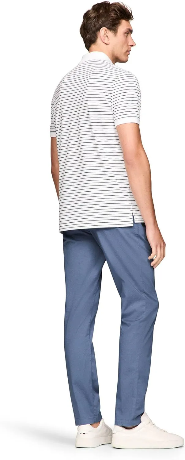 Tommy Hilfiger Men's Short Sleeve Casual Dri Polo Shirts in Regular Fit with Moisture Wicking and Stretch