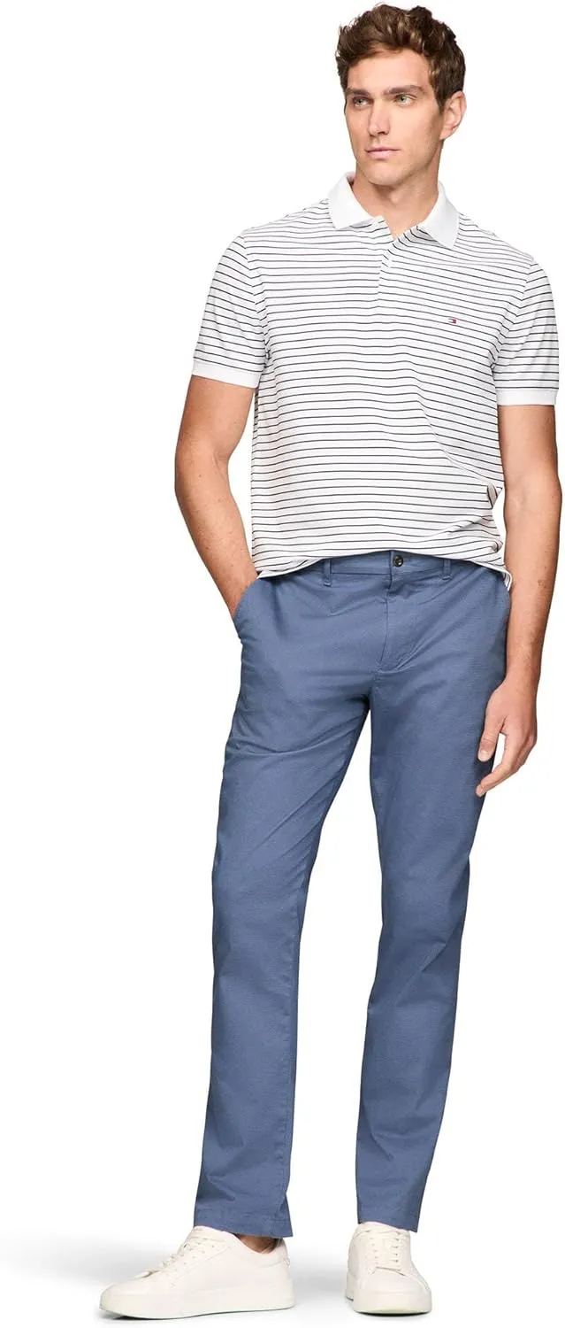 Tommy Hilfiger Men's Short Sleeve Casual Dri Polo Shirts in Regular Fit with Moisture Wicking and Stretch