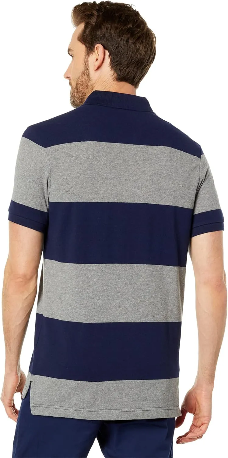 U.S. POLO ASSN. Slim Fit Yarn-Dye Stripe Pique Knit Shirt